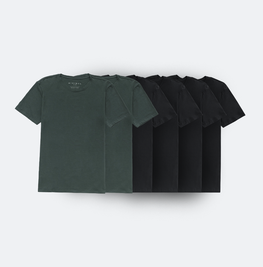 Kit 6 Camisetas Minimal
