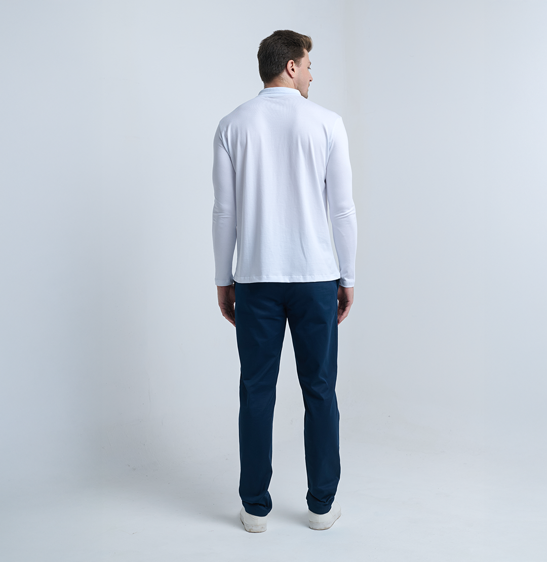 Camisa Polo Manga Longa